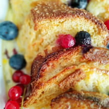 Gratin de brioches perdues aux fruits rouges : Etape 7