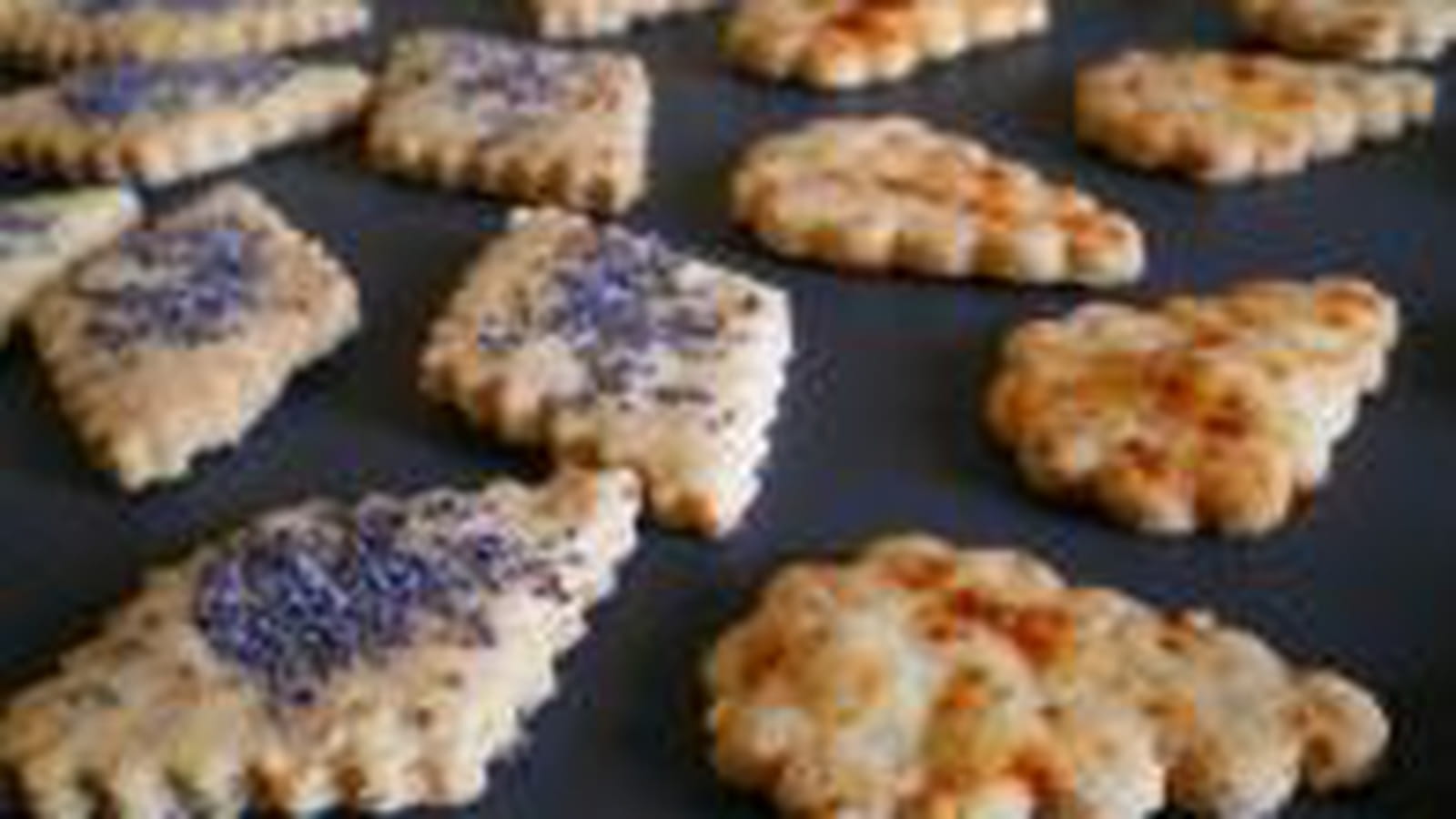 Sablés à la Vache qui Rit, paprika et pavot
