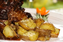 Souris d'agneau braisée au vin rouge et aux échalotes : Etape 4