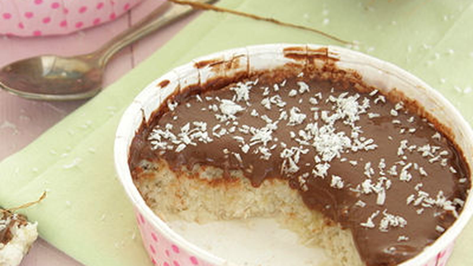 Gâteau bounty sans sucre sans beurre