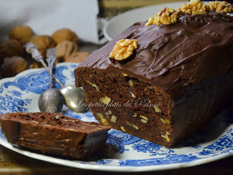 Cake chocolat et noix : recette sans lactose à la citrouille