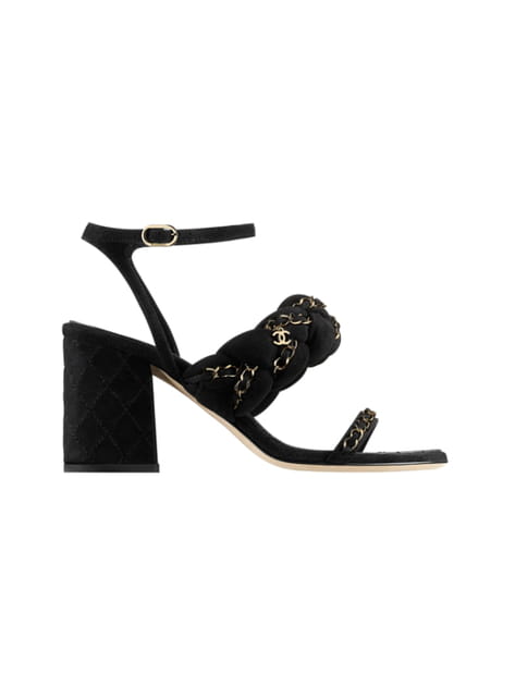 Sandales noires de Chanel