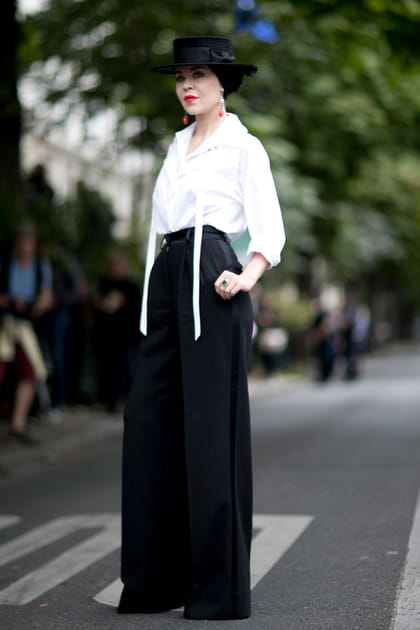 Street style &agrave; Paris : le pantalon xxl
