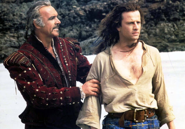 Sean Connery et Christophe Lambert dans Highlander