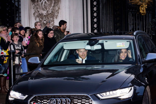 Meghan Markle et Prince Harry, en route pour Buckingham Palace