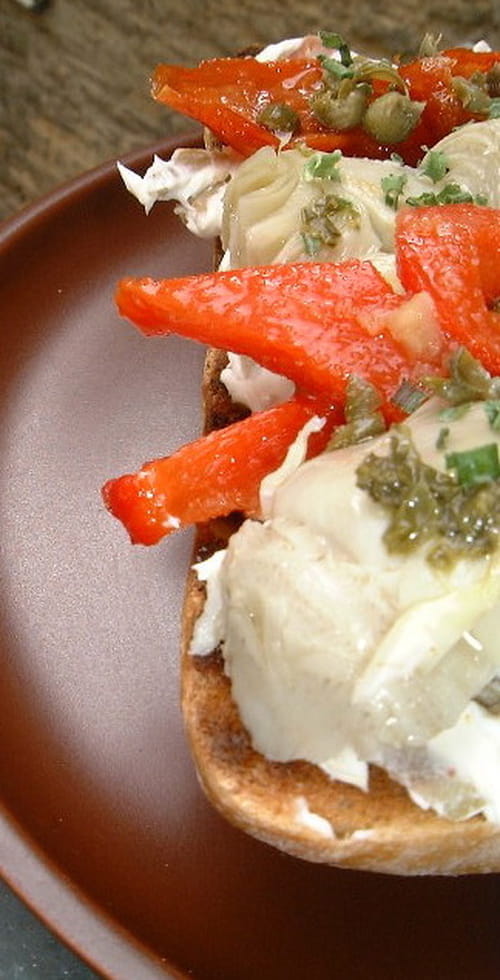 Tartine de kiri à la provençale
