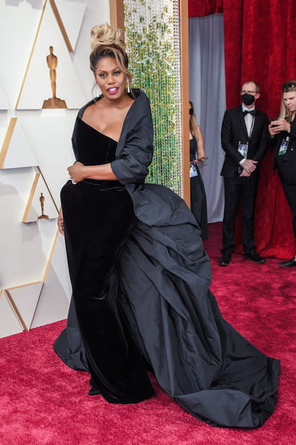Laverne Cox en robe August Getty Atelier