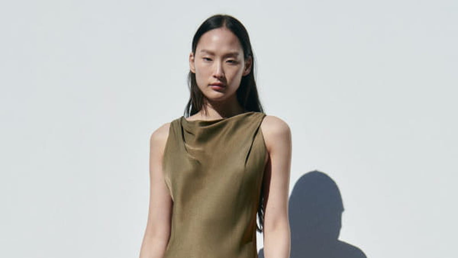 Robe satinée Zara 