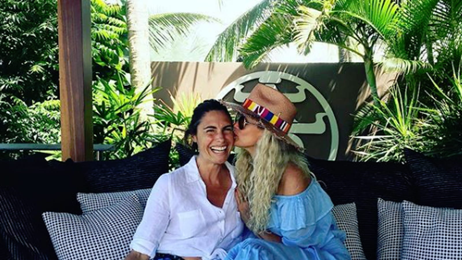 Laeticia Hallyday et Alessandra Sublet 