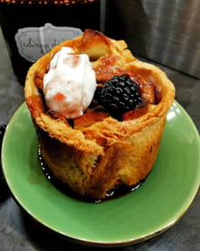 Gâteau de pain de mie, pomme et mûre : Etape 7