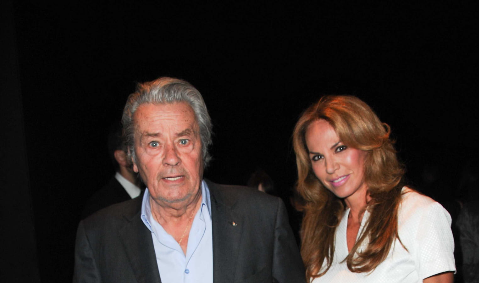 Alain Delon et Rosalie van Breenmen