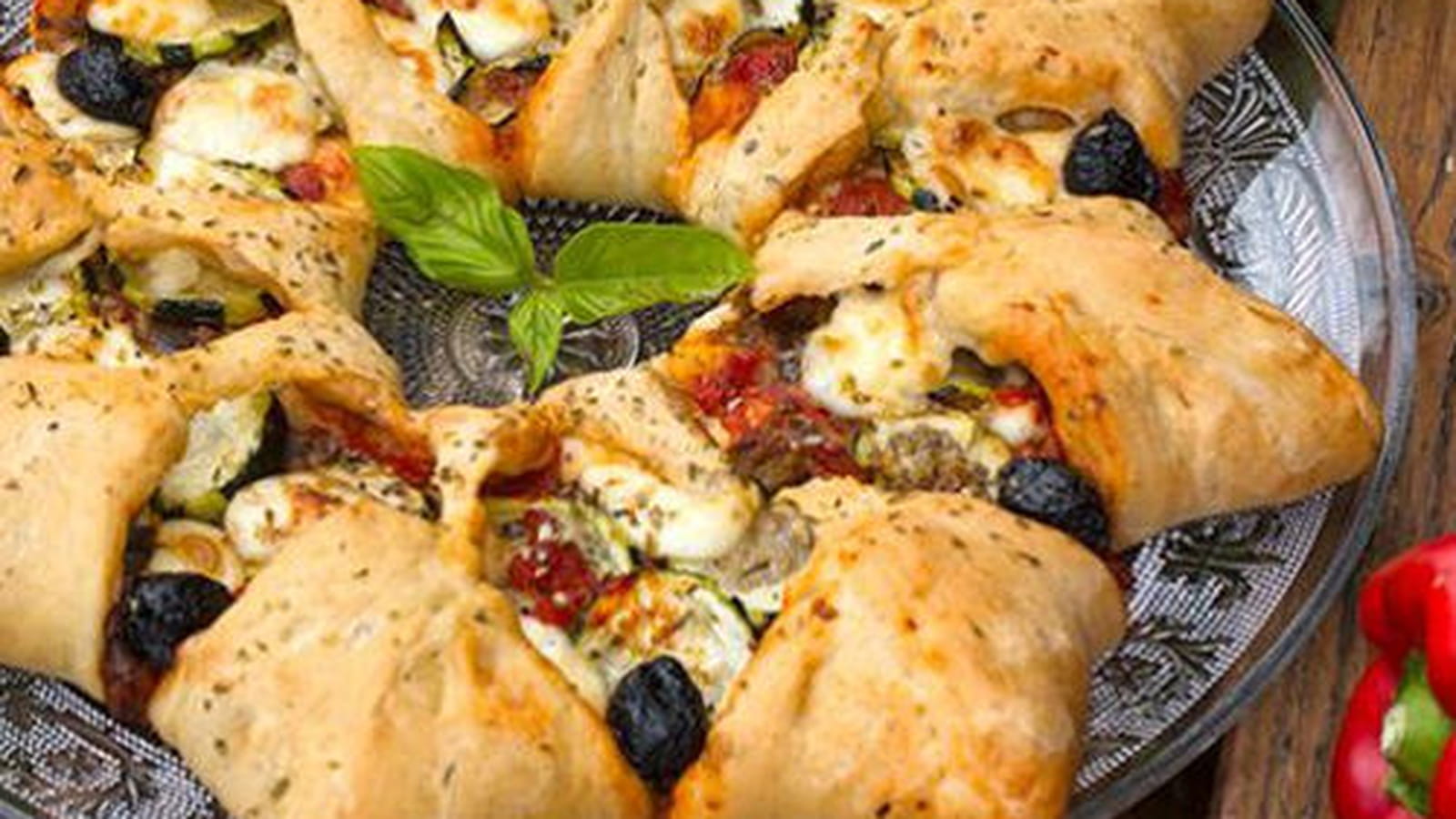 Pizza soleil aux saveurs provençales