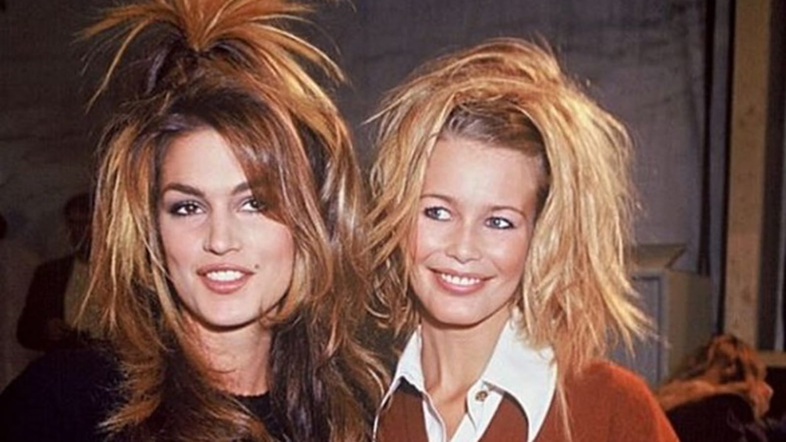 Cindy Crawford et Claudia Schiffer