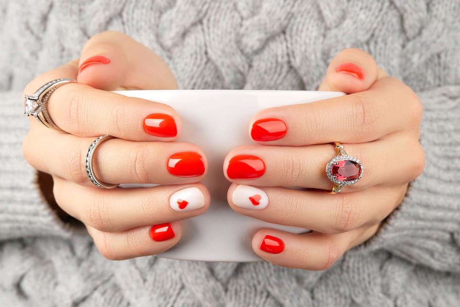 Nail art de Saint-Valentin&nbsp;: 40&nbsp;id&eacute;es rep&eacute;r&eacute;es sur Instagram