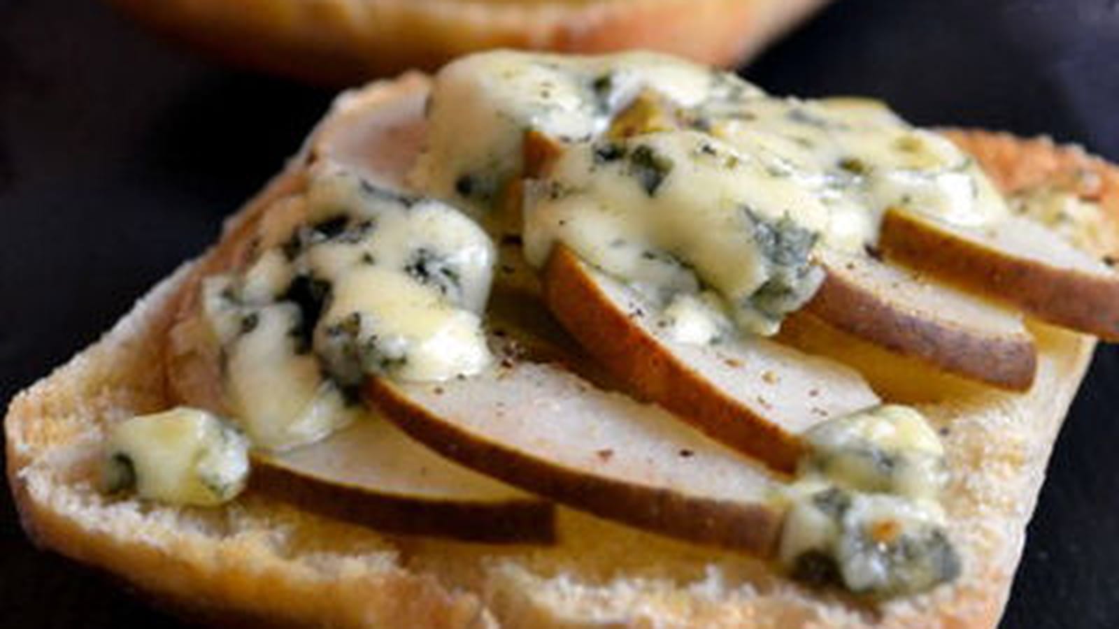 Ciabattas grillées aux poires et bleu d'Auvergne