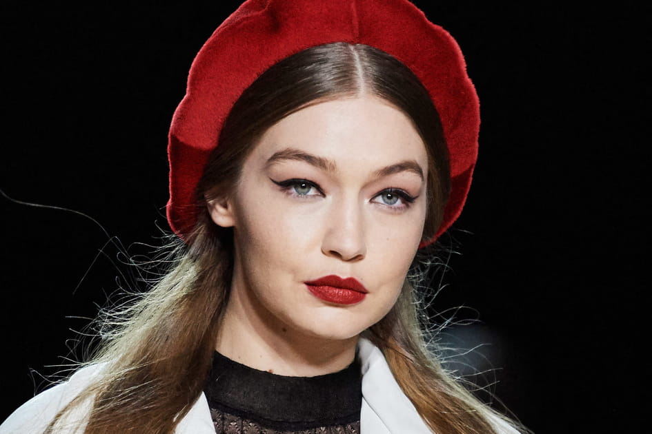 Le combo eyeliner et rouge &agrave; l&egrave;vres rouge