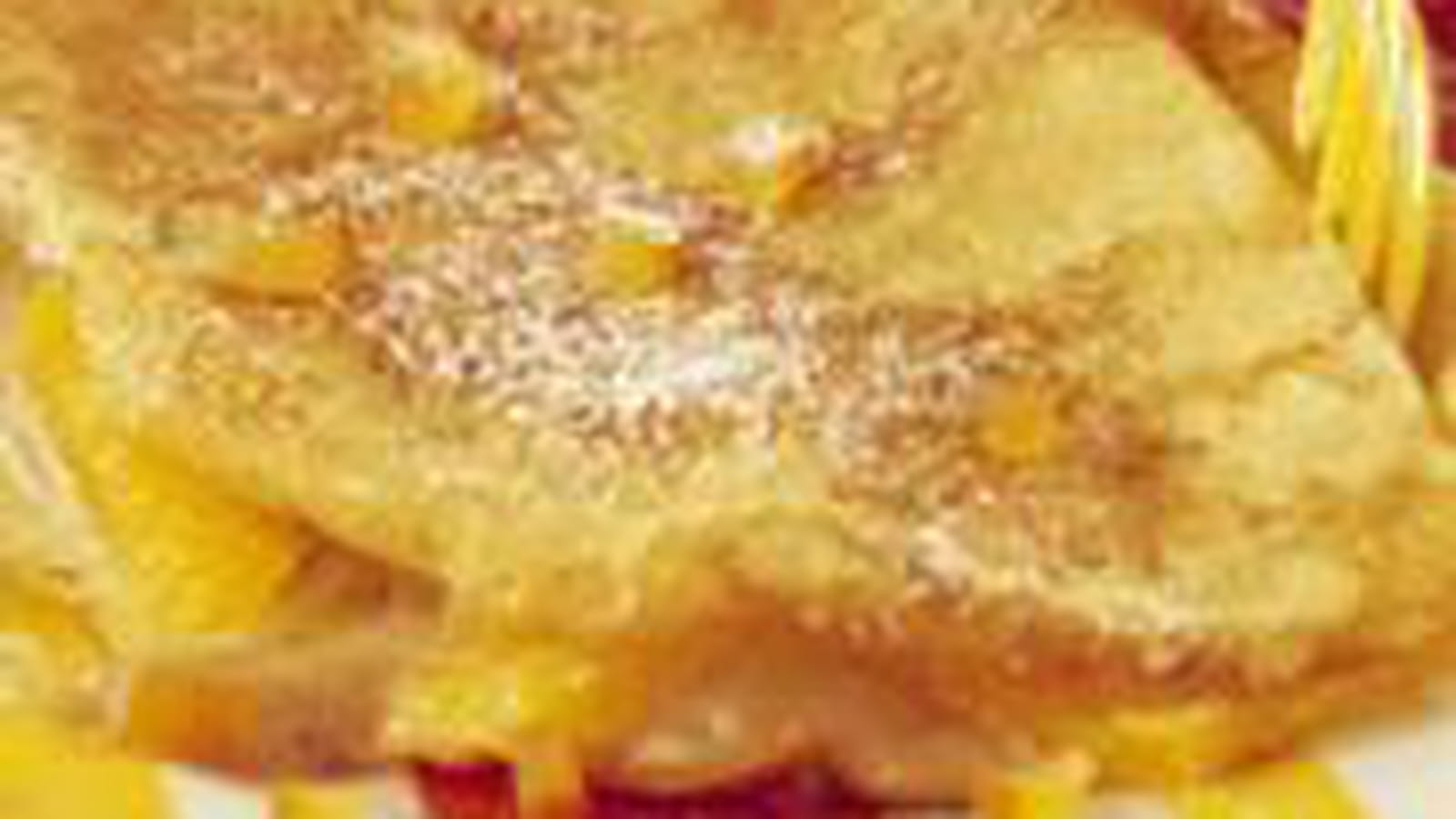 Crêpes marrons et orange