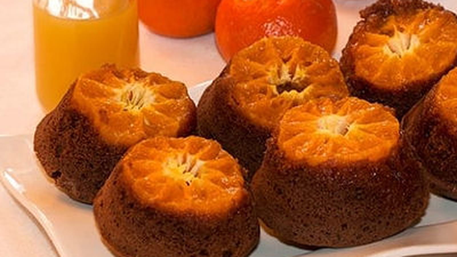 Muffins mandarine-chocolat en tatin