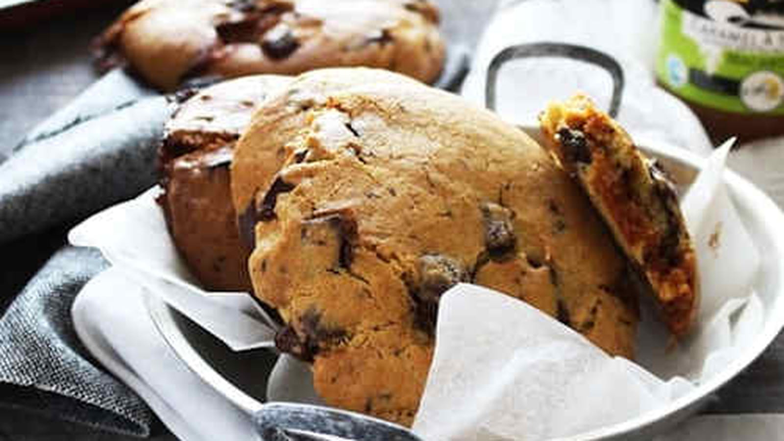 Maxi cookies au caramel
