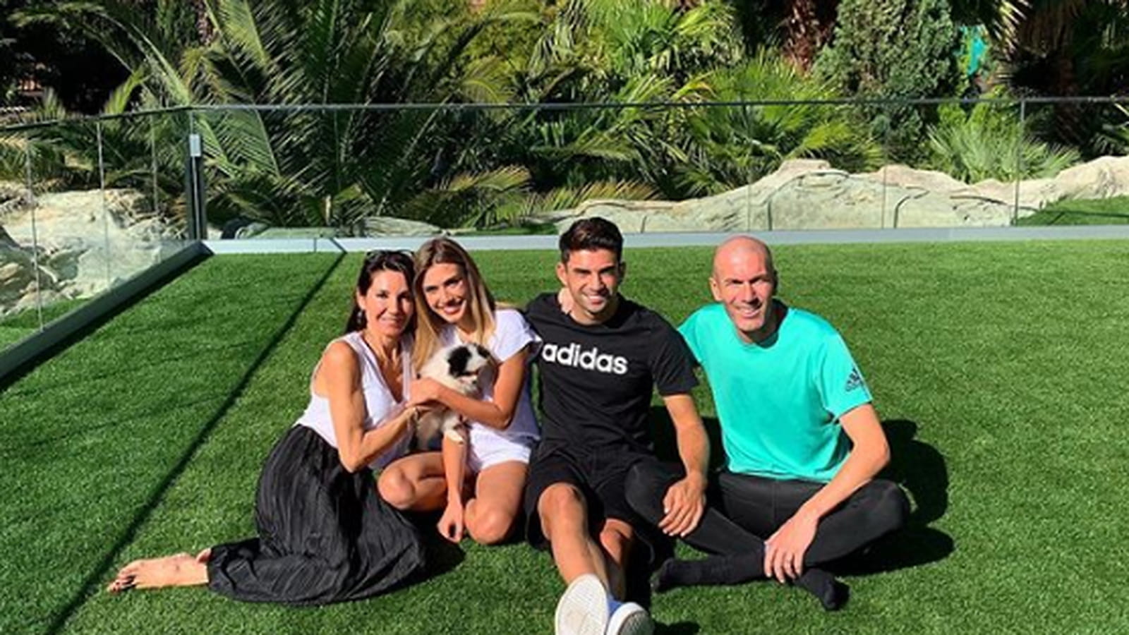 Veronique Zidane, Karen Goncalves, Enzo Zidane et Zinédine Zidane