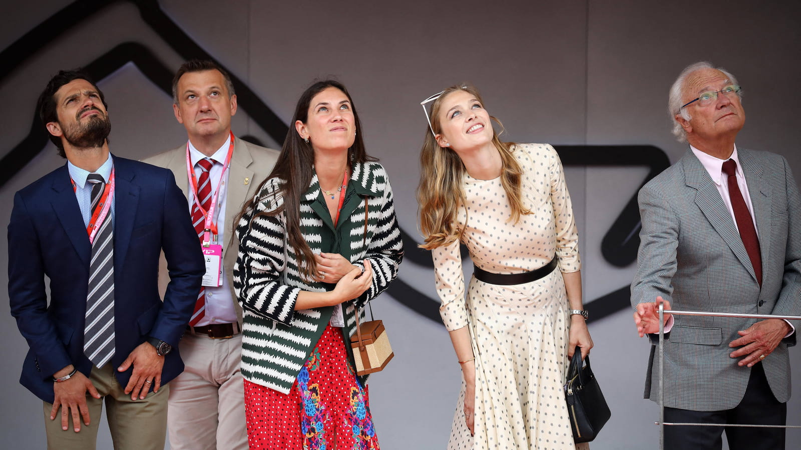 Prince Carl-Philip de Suède, Tatiana Casiraghi, Beatrice Casiraghi et Roi Charles XVI Gustave de Suède