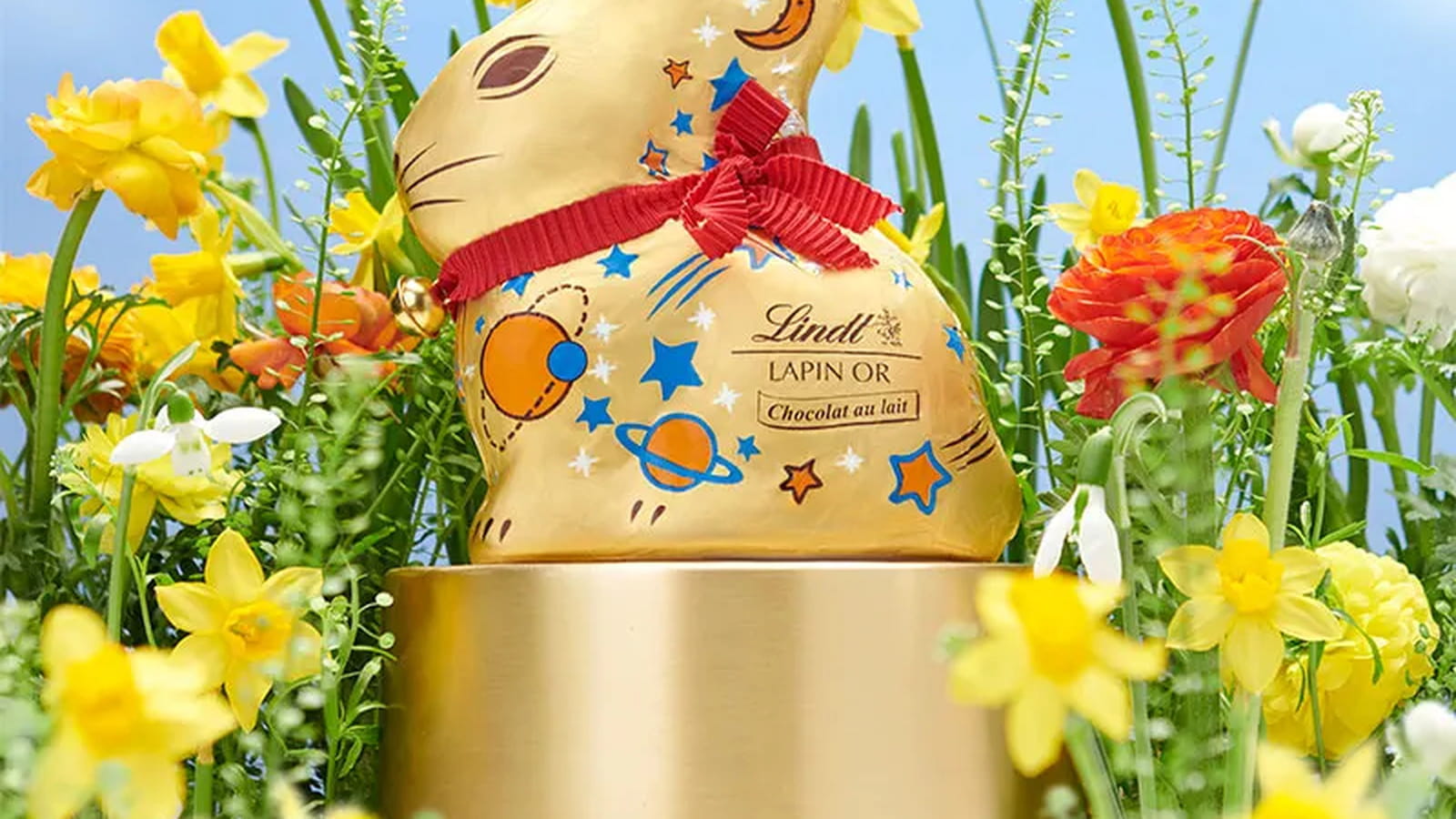 Lapin or en chocolat Lindt