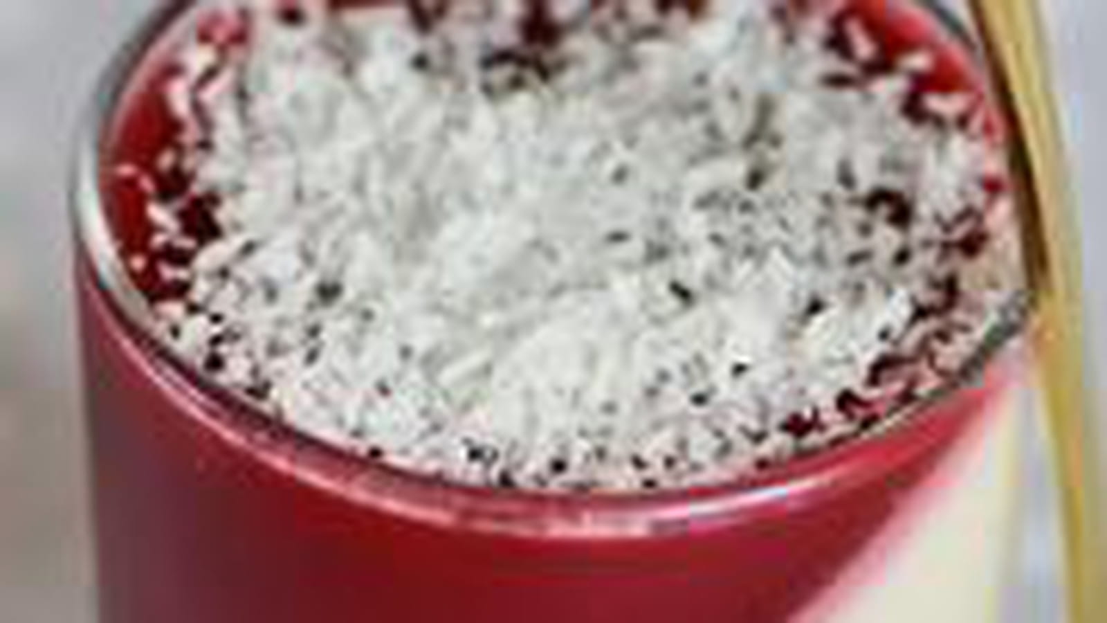 Verrine noix de coco et framboises