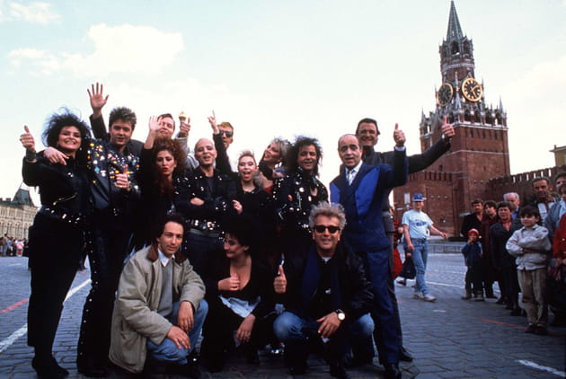 Quand la troupe de Starmania arrive en ville, à Moscou