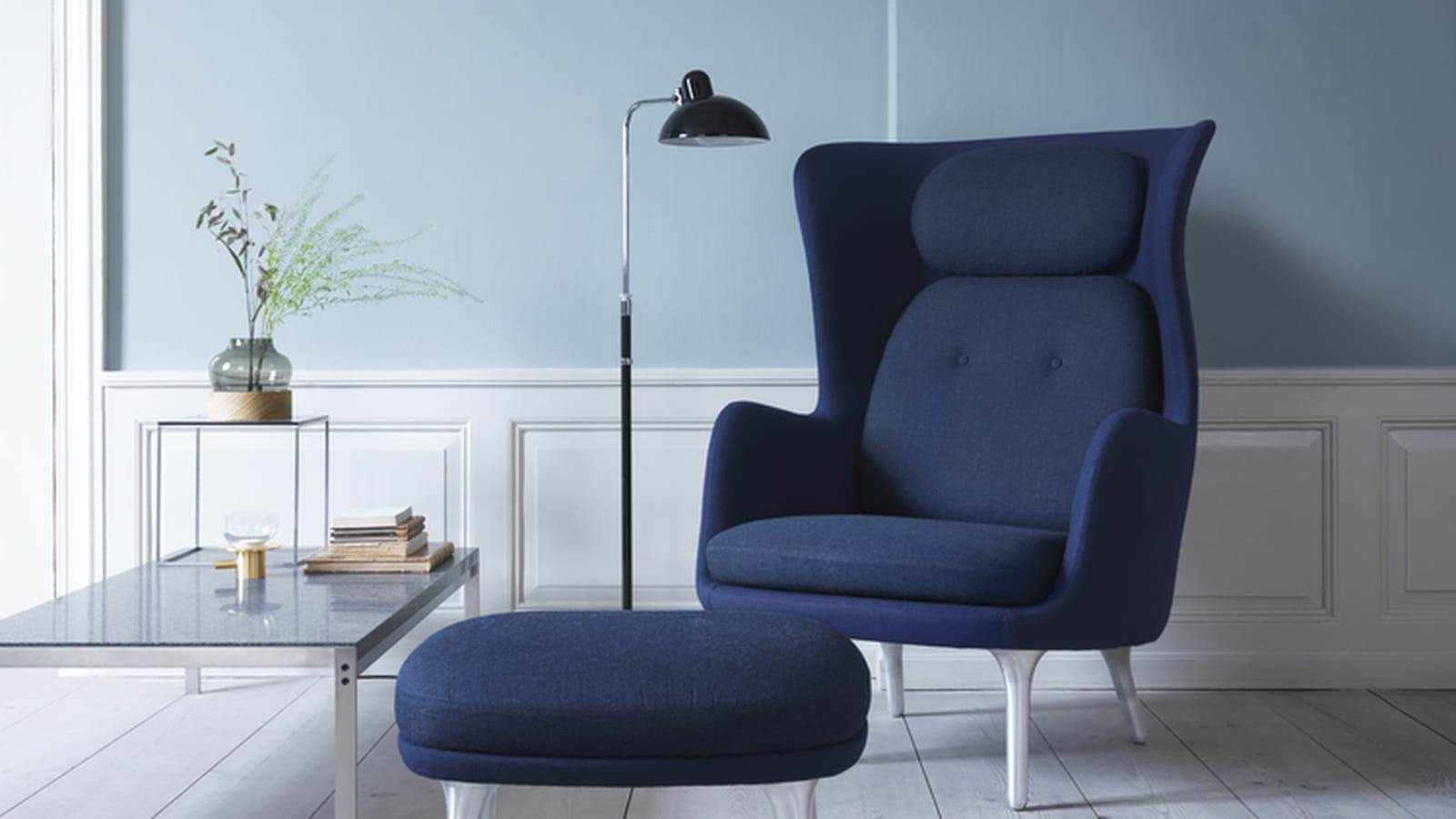 Fauteuil Ro oreilles Fritz Hansen