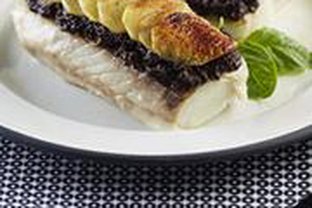 Filet de lieu en écailles de pommes de terre