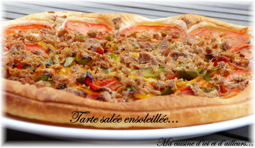 Tarte salée ensoleillée