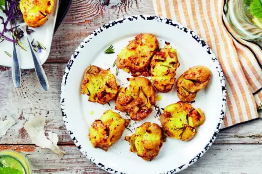 Pommes de terre primeurs de Noirmoutier tapées à l'ail