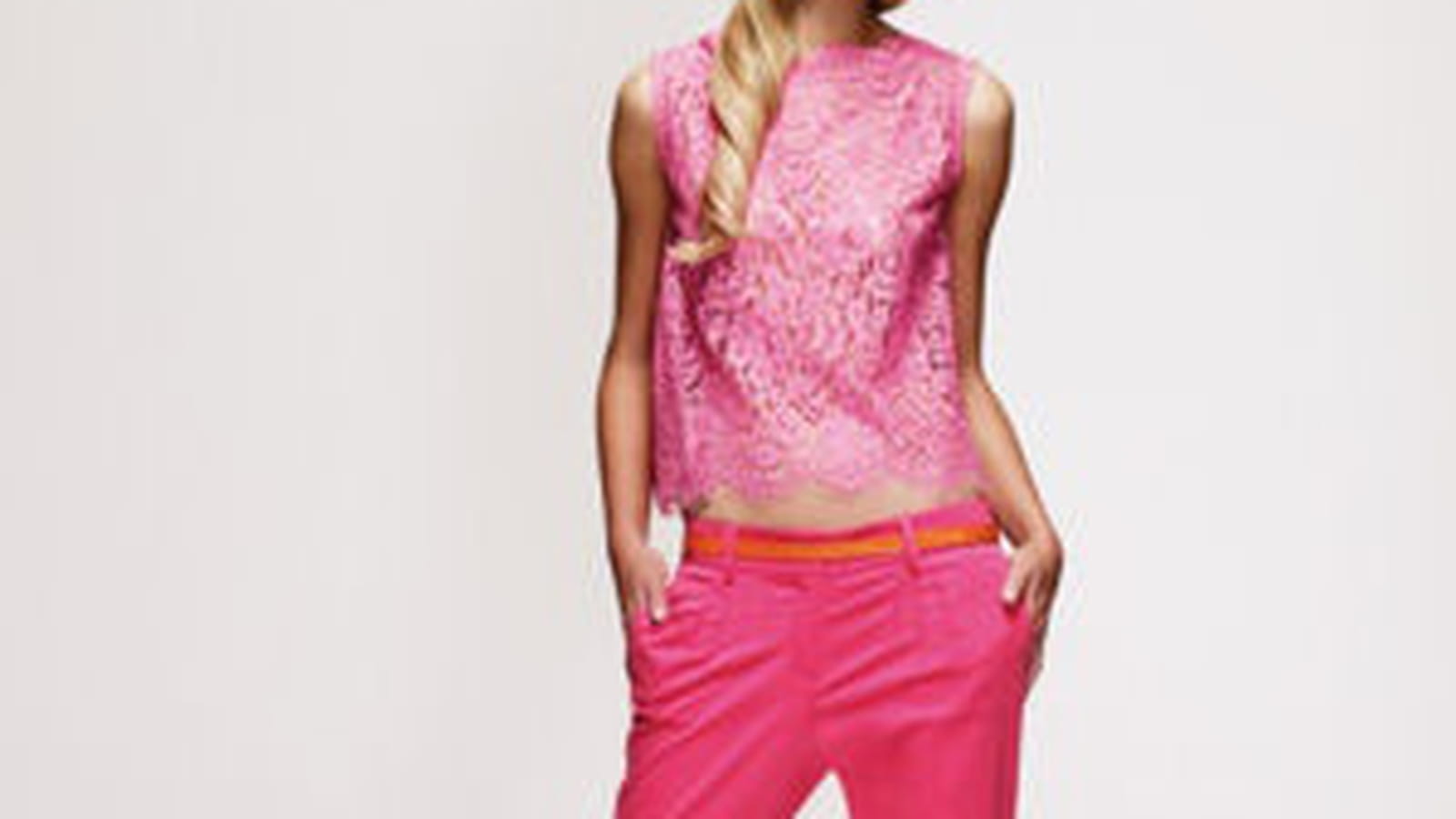 Pantalon rose de New Look
