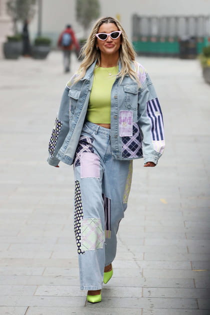 FLOP&nbsp;: Ashley Roberts en ensemble denim