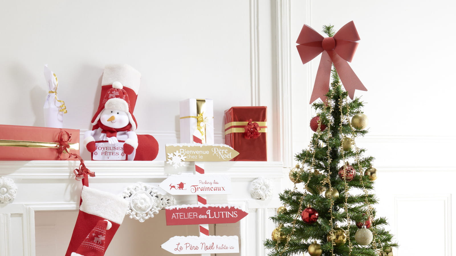 Noël rouge et doré