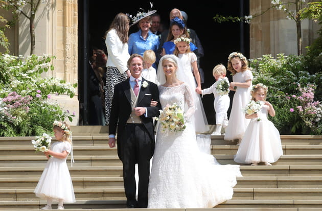 Les jeunes mari&eacute;s, Lady Gabriella de Windsor et Thomas Kingston