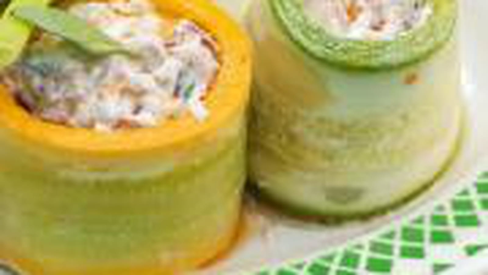 Roulés de courgettes au chèvre frais et au basilic