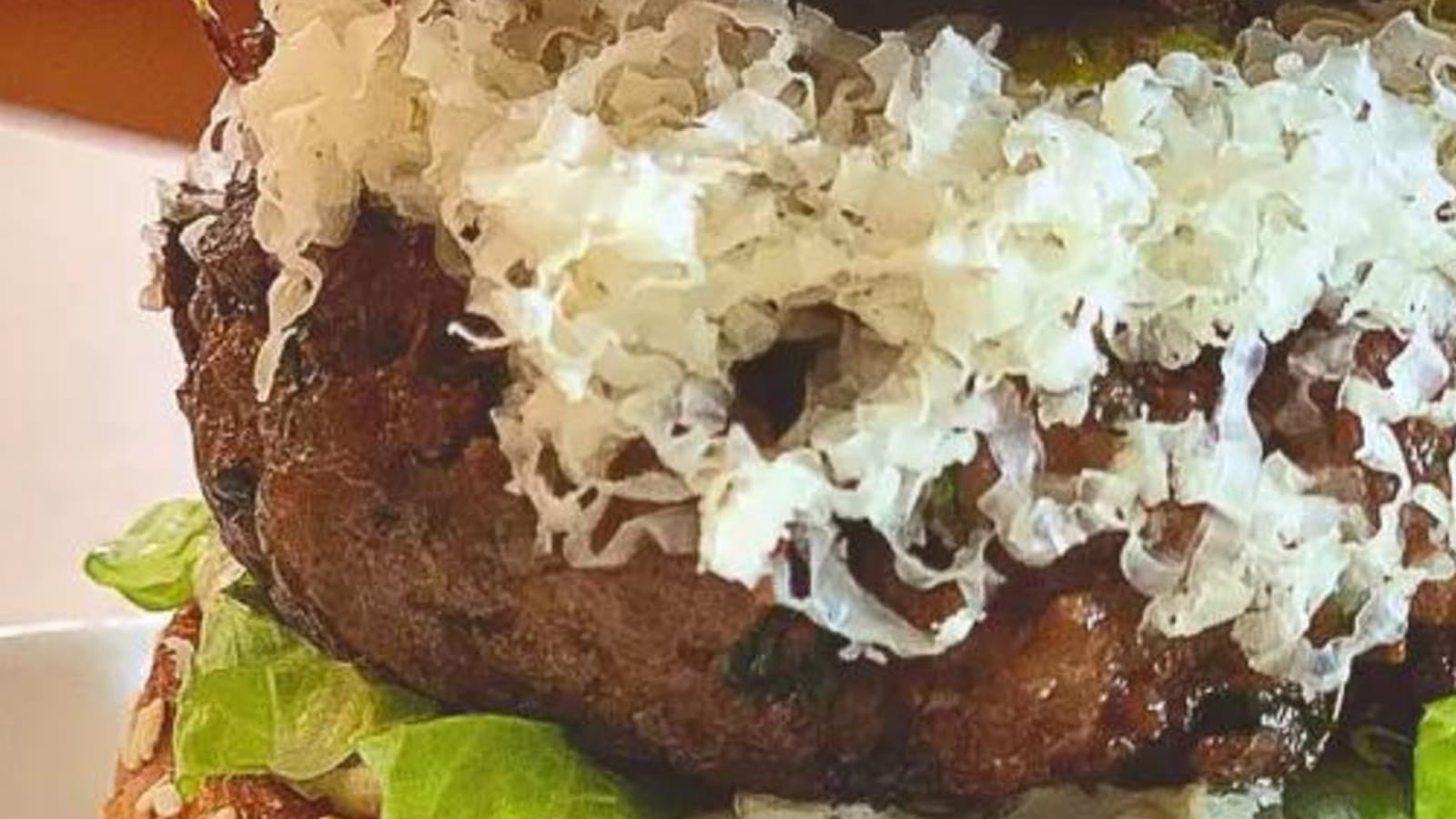Burger, oignons confits