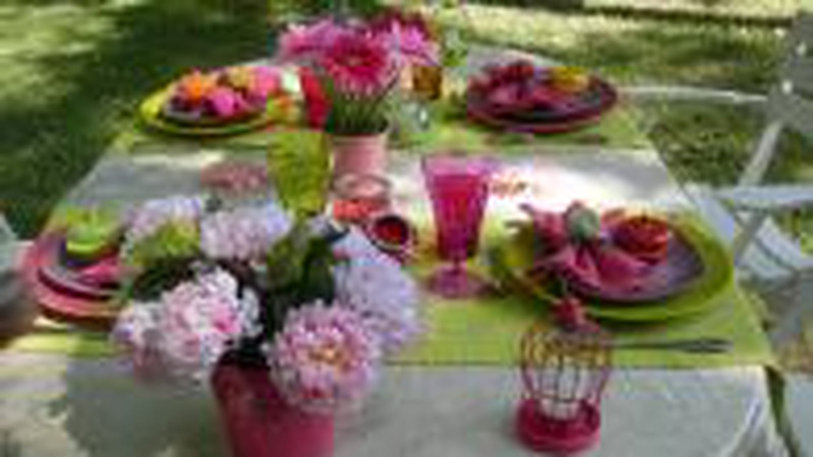 Table estivale