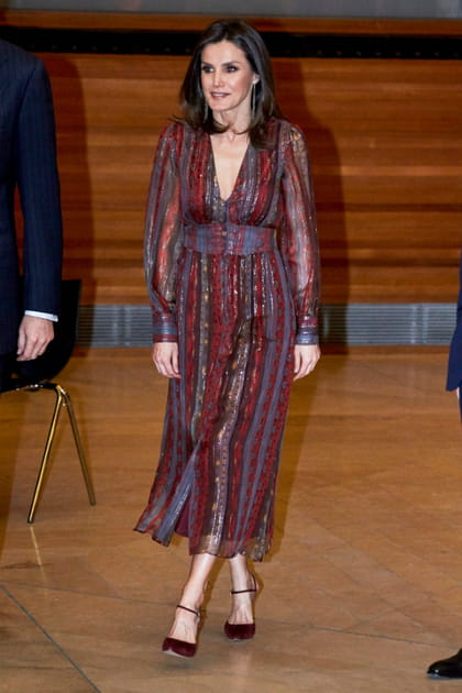 TOP&nbsp;: Letizia d'Espagne en robe Intropia