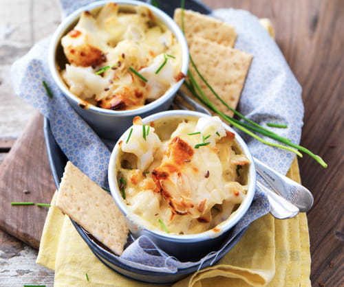 Gratin de chou-fleur au fromage manchego et amandes au Thermomix