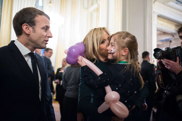 Emmanuel Macron et Brigitte Macron&nbsp;: No&euml;l &agrave; l'&Eacute;lys&eacute;e