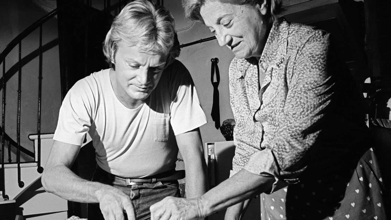 Claude François et sa "Maman chérie" en 1977