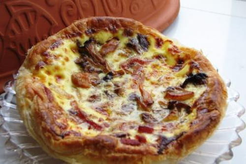 Petites quiches aux champignons des bois