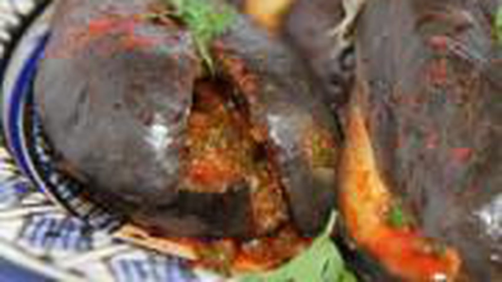 Aubergines marinées à la marocaine