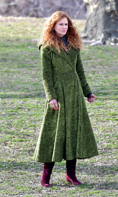 Nicole Kidman en manteau cintr&eacute;