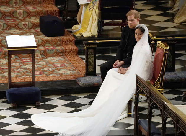 Meghan et Harry &eacute;coutent les pri&egrave;res et les chants