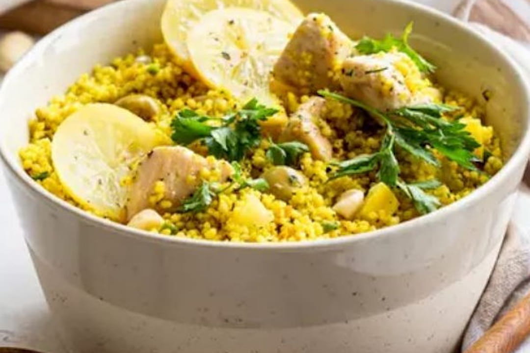 Salade de couscous aux épices douces et citron confit