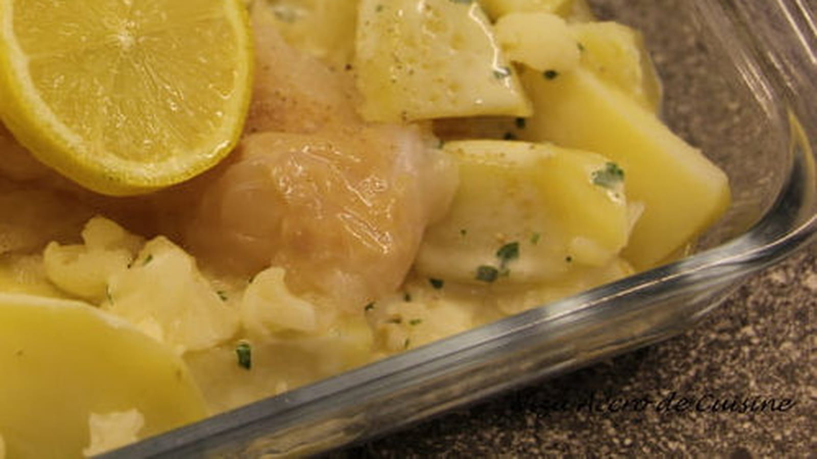 Cabillaud et chou fleur au four (recette minceur)