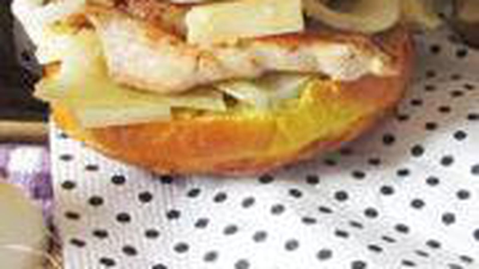 Hamburger pintade, curry et cantal